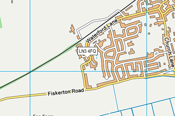 LN3 4FQ map - OS VectorMap District (Ordnance Survey)