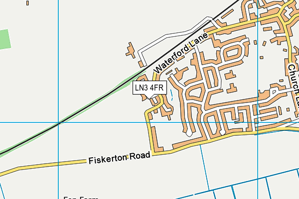 LN3 4FR map - OS VectorMap District (Ordnance Survey)