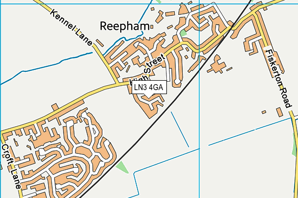 LN3 4GA map - OS VectorMap District (Ordnance Survey)