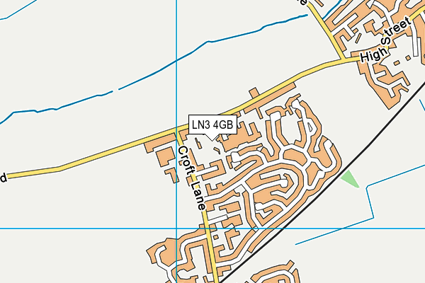 LN3 4GB map - OS VectorMap District (Ordnance Survey)