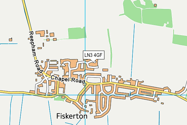 LN3 4GF map - OS VectorMap District (Ordnance Survey)