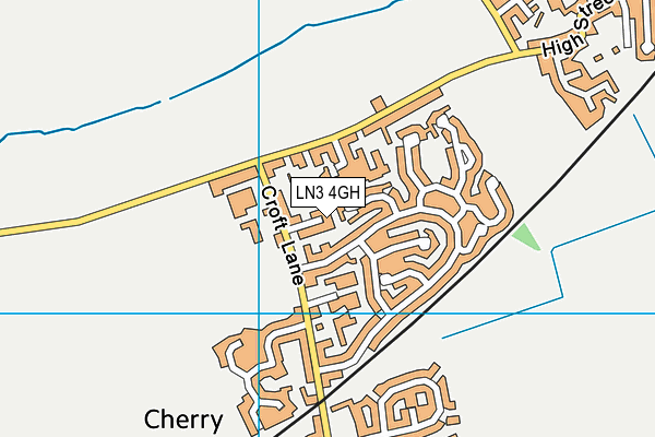 LN3 4GH map - OS VectorMap District (Ordnance Survey)