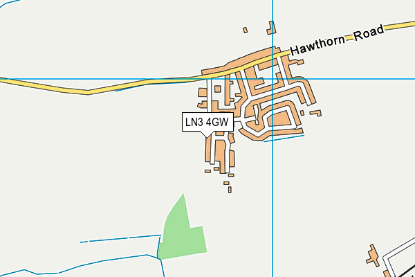 LN3 4GW map - OS VectorMap District (Ordnance Survey)