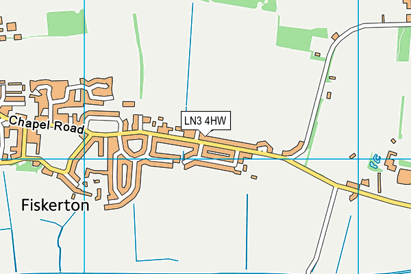 LN3 4HW map - OS VectorMap District (Ordnance Survey)