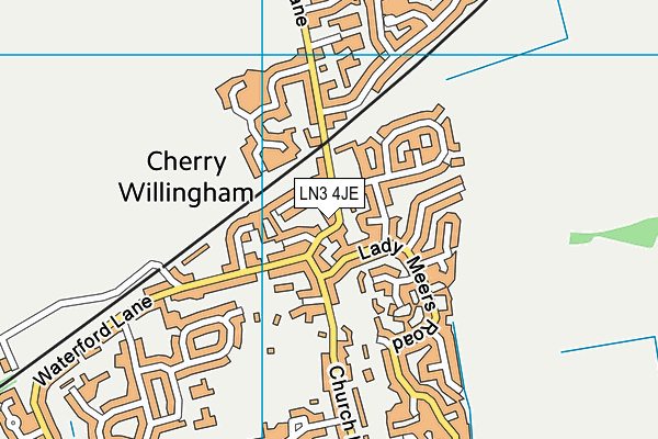 LN3 4JE map - OS VectorMap District (Ordnance Survey)