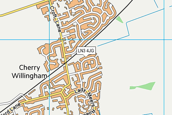 LN3 4JG map - OS VectorMap District (Ordnance Survey)