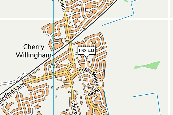 LN3 4JJ map - OS VectorMap District (Ordnance Survey)