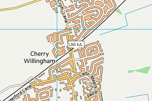 LN3 4JL map - OS VectorMap District (Ordnance Survey)