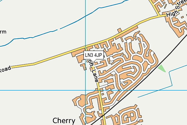 LN3 4JP map - OS VectorMap District (Ordnance Survey)