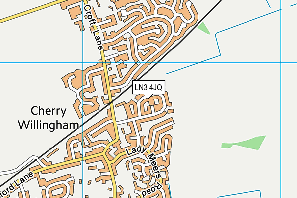 LN3 4JQ map - OS VectorMap District (Ordnance Survey)
