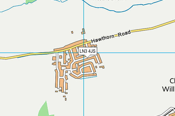LN3 4JS map - OS VectorMap District (Ordnance Survey)