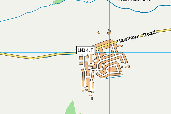 LN3 4JT map - OS VectorMap District (Ordnance Survey)