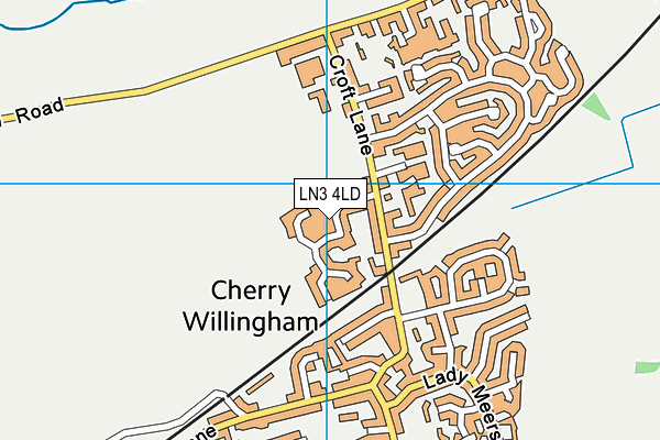 LN3 4LD map - OS VectorMap District (Ordnance Survey)