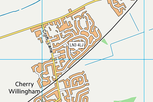 LN3 4LJ map - OS VectorMap District (Ordnance Survey)