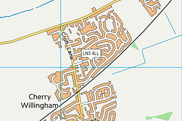 LN3 4LL map - OS VectorMap District (Ordnance Survey)