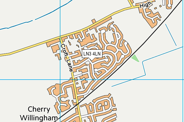 LN3 4LN map - OS VectorMap District (Ordnance Survey)