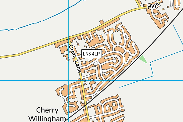 LN3 4LP map - OS VectorMap District (Ordnance Survey)