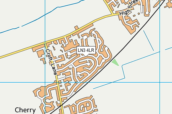 LN3 4LR map - OS VectorMap District (Ordnance Survey)