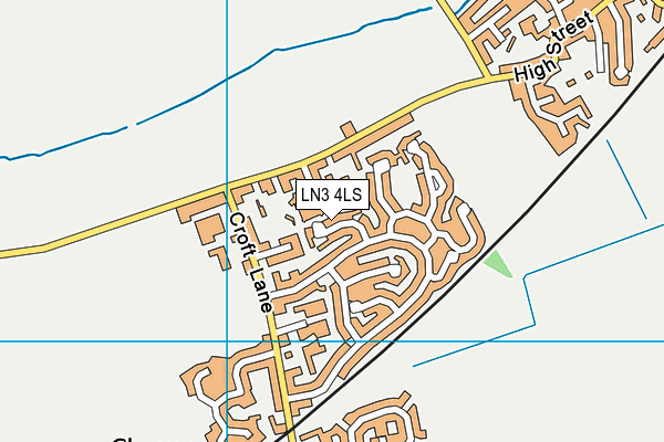 LN3 4LS map - OS VectorMap District (Ordnance Survey)
