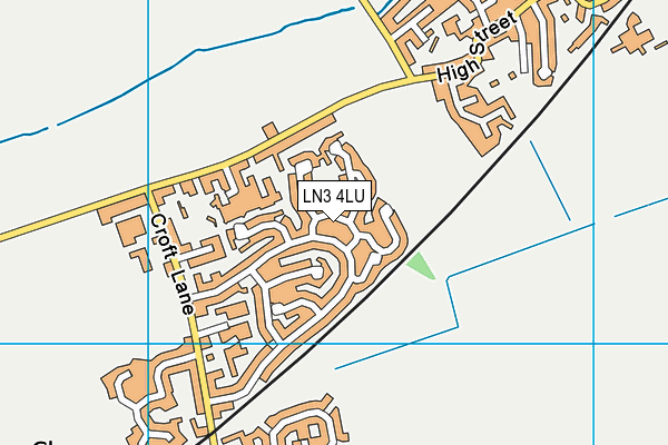 LN3 4LU map - OS VectorMap District (Ordnance Survey)