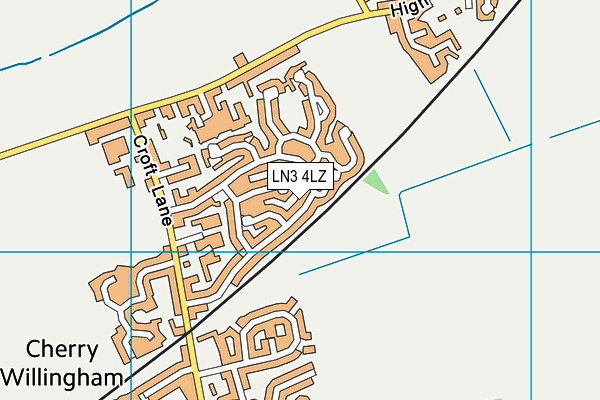 LN3 4LZ map - OS VectorMap District (Ordnance Survey)