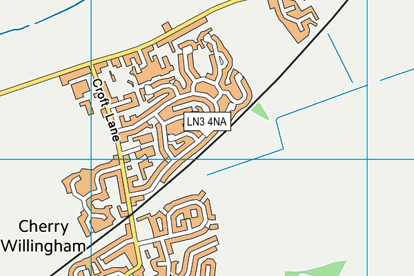 LN3 4NA map - OS VectorMap District (Ordnance Survey)