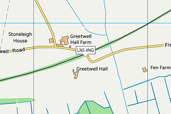 LN3 4NG map - OS VectorMap District (Ordnance Survey)