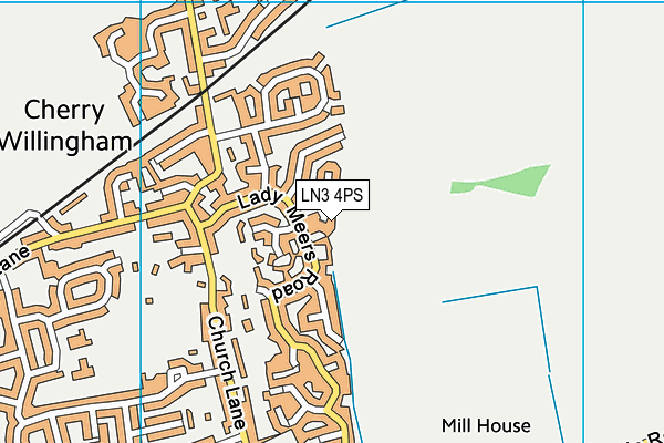 LN3 4PS map - OS VectorMap District (Ordnance Survey)
