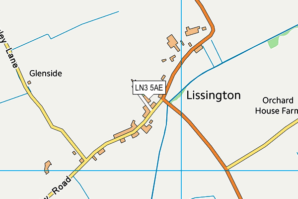 LN3 5AE map - OS VectorMap District (Ordnance Survey)