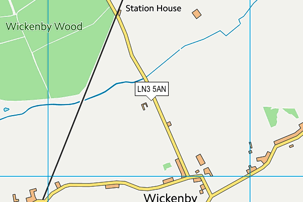 LN3 5AN map - OS VectorMap District (Ordnance Survey)