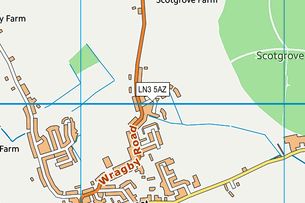 LN3 5AZ map - OS VectorMap District (Ordnance Survey)