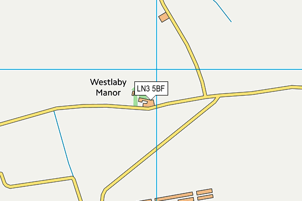 LN3 5BF map - OS VectorMap District (Ordnance Survey)