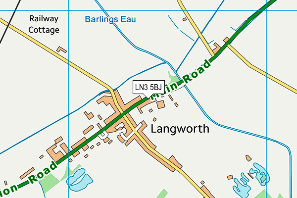 Map of THE GEORGE LANGWORTH LTD at district scale