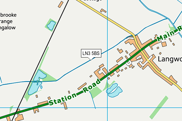 LN3 5BS map - OS VectorMap District (Ordnance Survey)
