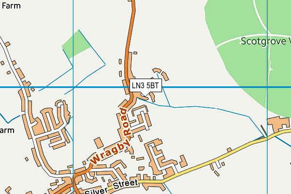 LN3 5BT map - OS VectorMap District (Ordnance Survey)
