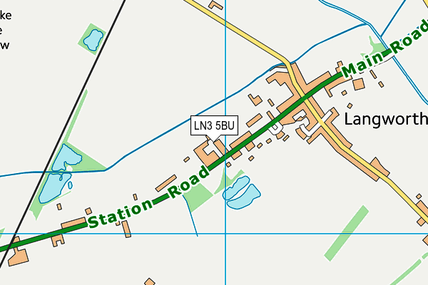 LN3 5BU map - OS VectorMap District (Ordnance Survey)