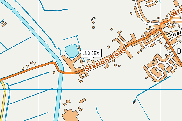 LN3 5BX map - OS VectorMap District (Ordnance Survey)