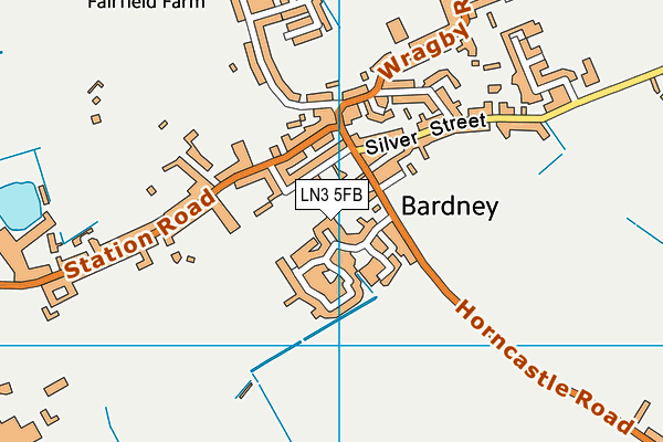 LN3 5FB map - OS VectorMap District (Ordnance Survey)