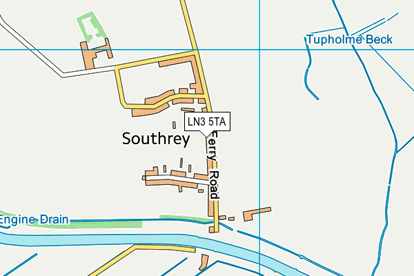 LN3 5TA map - OS VectorMap District (Ordnance Survey)