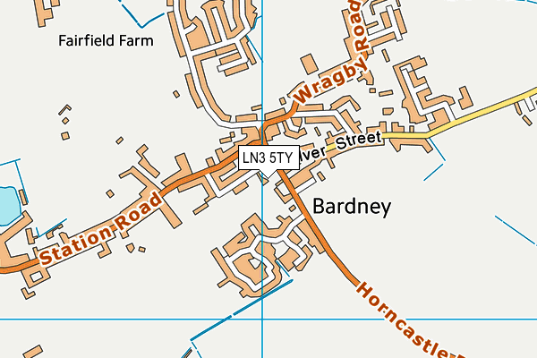 LN3 5TY map - OS VectorMap District (Ordnance Survey)