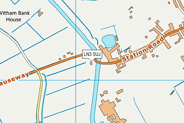 LN3 5UJ map - OS VectorMap District (Ordnance Survey)