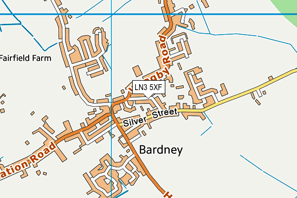 LN3 5XF map - OS VectorMap District (Ordnance Survey)