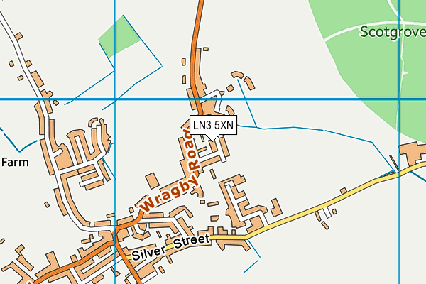 LN3 5XN map - OS VectorMap District (Ordnance Survey)