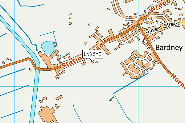 LN3 5YE map - OS VectorMap District (Ordnance Survey)