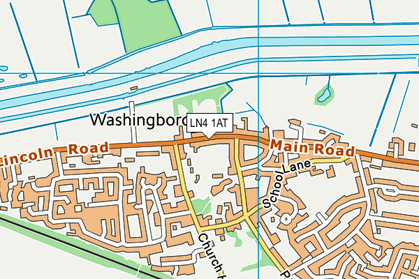LN4 1AT map - OS VectorMap District (Ordnance Survey)