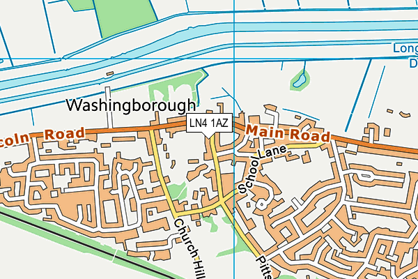 LN4 1AZ map - OS VectorMap District (Ordnance Survey)