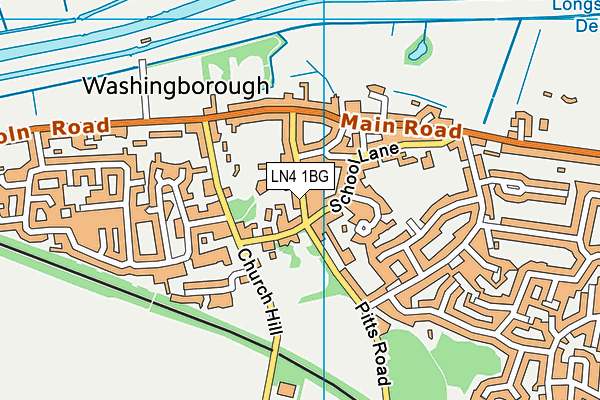 LN4 1BG map - OS VectorMap District (Ordnance Survey)