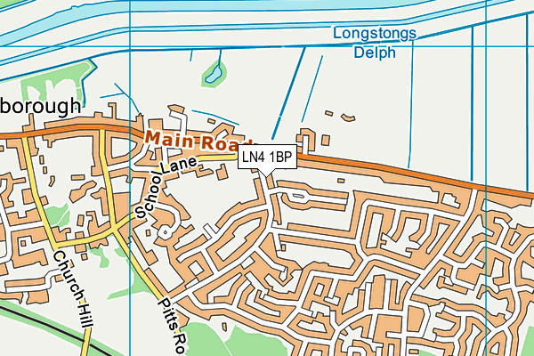 LN4 1BP map - OS VectorMap District (Ordnance Survey)