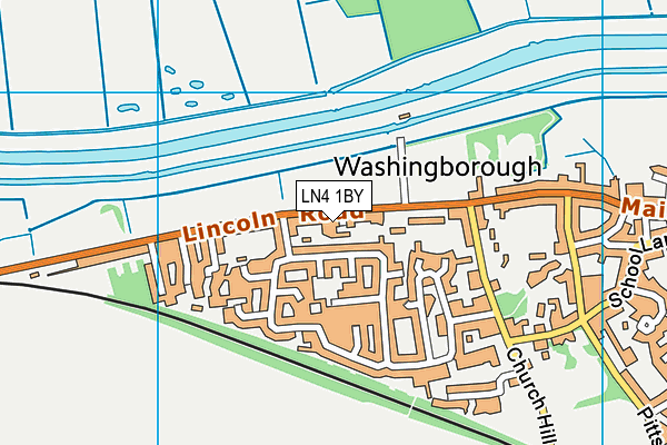 LN4 1BY map - OS VectorMap District (Ordnance Survey)