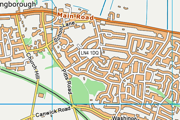 LN4 1DQ map - OS VectorMap District (Ordnance Survey)